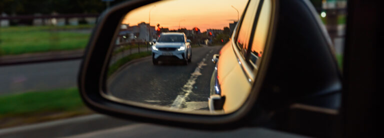 Überholmanöver-Panorama